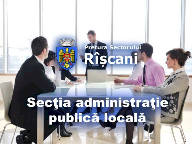Secţia administraţie publică locală