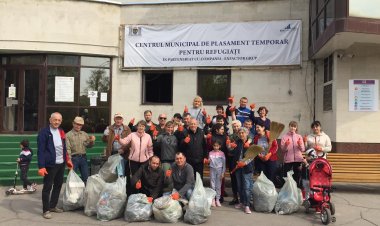 Astăzi, 16 aprilie 2022, s-a desfăşurat acţiune de salubrizare organizată de Pretura sectorului Rîșcani împreună cu refu...