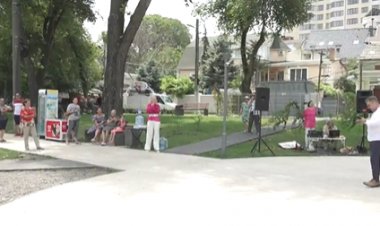 Inaugurarea după reabilitare a scuarului din str. I. Zaikin.