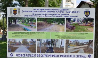 Încă un spaţiu verde amenajat în sectorul Rîşcani!