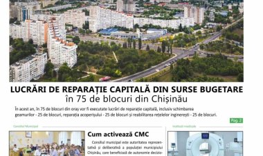 Astăzi, Primăria Chișinău a lansat Buletinul Informativ - CHIȘINĂU.