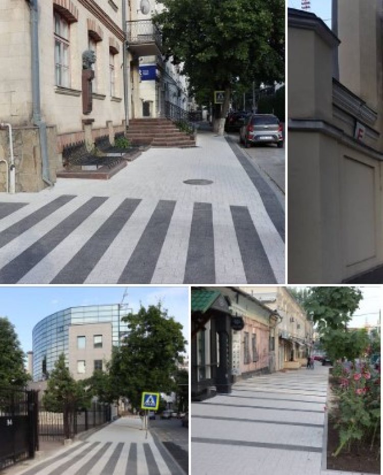 În sectorul Rîșcani sunt executate lucrări de reamenajare a trotuarului din str. Columna (tronsonul de la str. A. Pușkin...