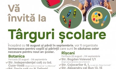 Târguri școlare în sectorului Rîșcani