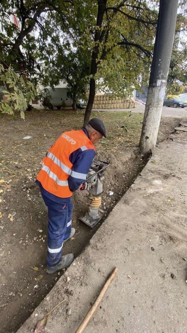 Lucrări de întreținere a infrastructurii rutiere din municipiul Chişinău, sectorul Rîșcani, executate pe parcursul săptămânii trecute
