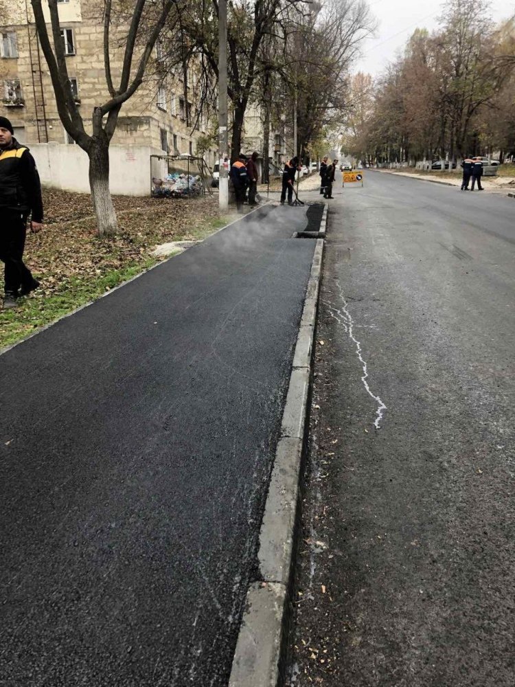 Lucrări de întreținere a infrastructurii rutiere din municipiul Chişinău, sectorul Rîșcani, executate pe parcursul săptămânii trecute
