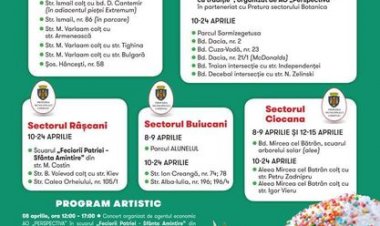 Primăria Chișinău invită locuitorii și oaspeții capitalei la Târgurile de Paști.