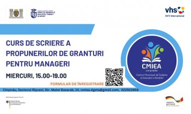 Sunteți managerul/managera unei instituții publice sau a unei asociații obștești?  Atunci, cursul gratuit de scriere a p...