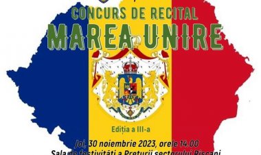 Dragi locuitori ai sectorului Rîșcani și nu numai,  Vă invităm la Concursul de recital ”Marea Unire”(ediția a III).    C...