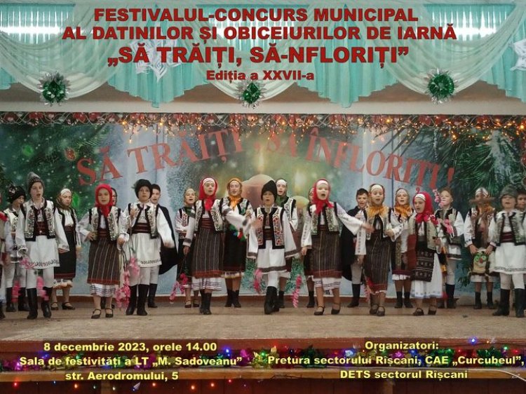 ,,Să trăiți, să-nfloriți”        Pretura sectorului Rîșcani vă informează că pe data de 8 decembrie 2023, orele 14.00, î...