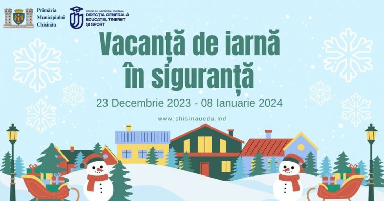 ✅Securitatea elevilor pe durata vacanței de Crăciun Elevii din capitală au fost instruiți în școlile lor despre măsuril...