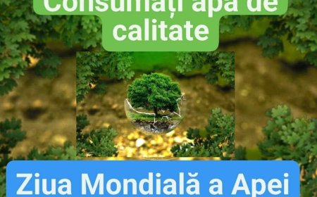 Ziua Mondială a Apei 2024 – ,,Apă pentru pace”.