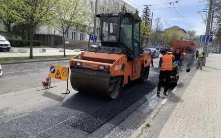 Continuă lucrările de reparație a carosabilului pe străzile Constantin Tănase și M.G. Bănulescu- Bodoni