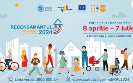 Anunț privind desfășurarea Recensământului populației și locuințelor în perioada 8 aprilie -7 iulie 2024 În perioada 8 a...