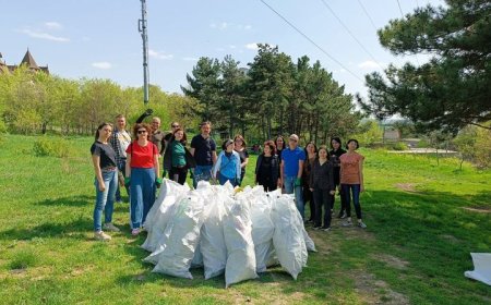 Acţiunea de curăţenie în cadrul campaniei de salubrizare „Curățenia generală de primăvară"