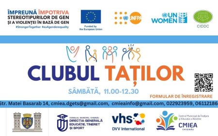 Centrul Municipal de Învățare și Educație a Adulților vă invită să deveniți membru al Clubului Taților.