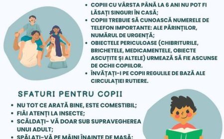 Siguranță a copiilor în perioada vacanței de vară