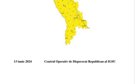 Primăria Municipiului Chișinău ATENȚIONEAZĂ. Cod Galben de instabilitate atmosferică.