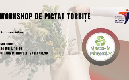 Primăria Chișinău organizează un workshop de pictat torbițe cu tematica „Summer Vibes”