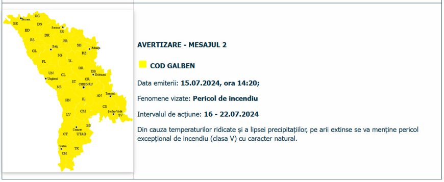 Primăria Chișinău îndeamnă chișinăuienii și oaspeții Capitalei să respecte regulile de prevenire a incendiilor de vegetație.