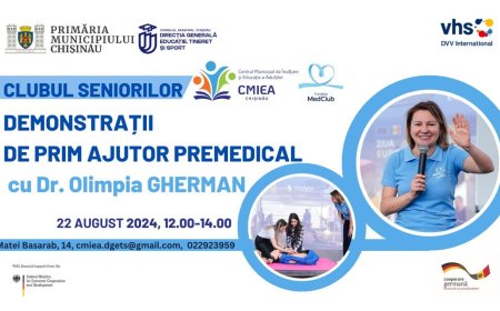 Demonstrații despre primele intervenții în caz de situații de urgență.