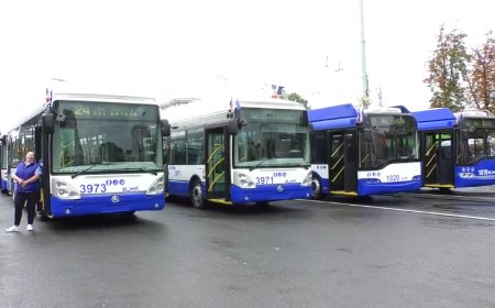 Lansarea la linie a unui lot de 20 troleibuze în municipiul Chișinău