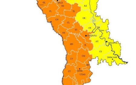 Primăria Municipiului Chișinău ATENȚIONEAZĂ. Cod Galben/Portocaliu de instabilitate atmosferică.