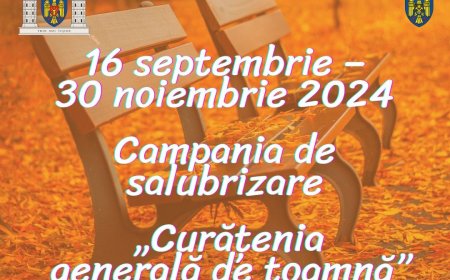 Curățenia generală de toamnă – implică-te și tu!