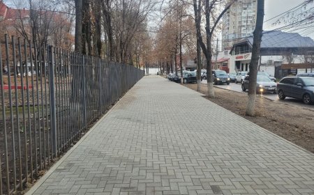 Reabilitarea trotuarului din str. A. Hajdeu (intervalul str. I. Botezătorul-str. Sf. Gheorghe, Liceul ''Kiril și Metodii''