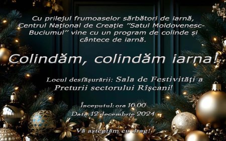 „Colindăm, colindăm iarna”