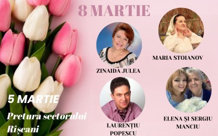 Pretura sectorului Rîșcani vă invită la un concert grandios dedicat „Zilei intenaționale a femeii”