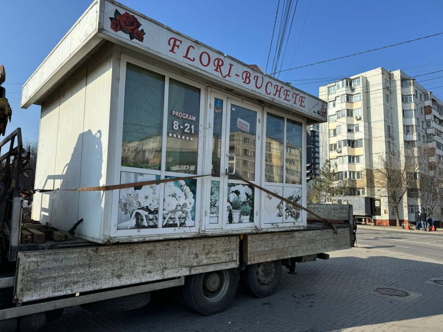 Demontarea și evacuarea gheretei din str. Socoleni 7/2.