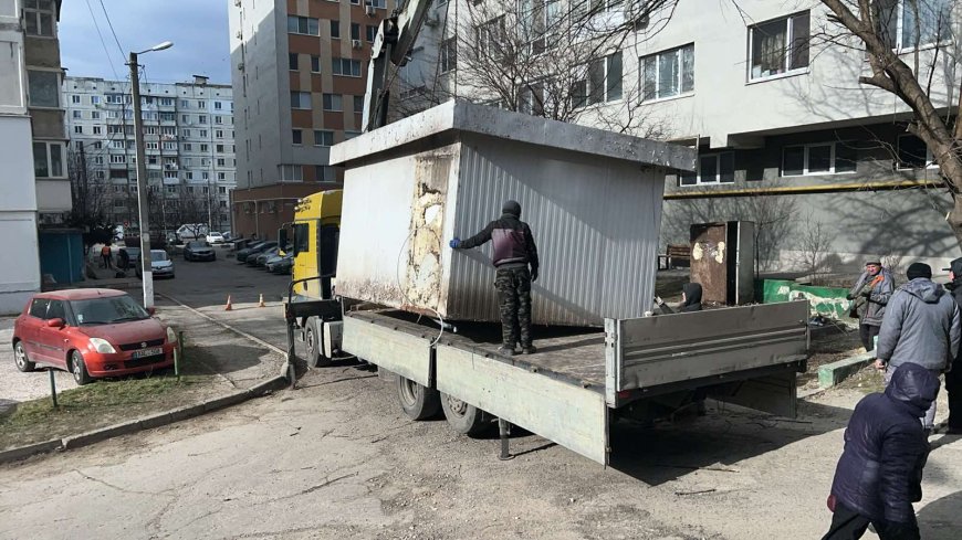 Continuăm identificarea și evacuarea gheretelor de pe terenurile proprietate publică municipală, str.Calea Orheiului, 111/4.