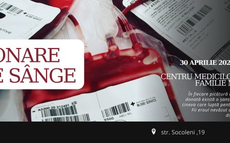 O nouă acțiune de donare de sânge are loc în sectorul Rîșcani al Capitalei.