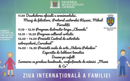 Haideți să sărbătorim împreună „Ziua Internațională a Familiei”