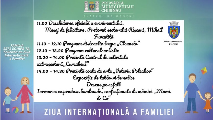 Haideți să sărbătorim împreună „Ziua Internațională a Familiei”
