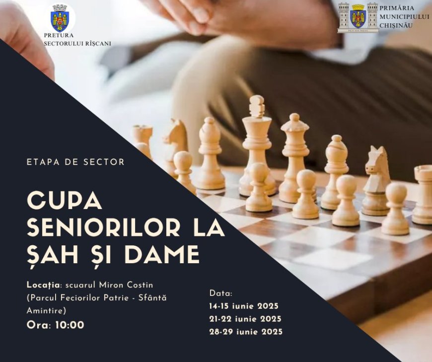 Cupa seniorilor la șah și joc de dame