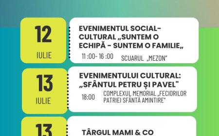 Agenda de weekend a evenimentelor din sectorul Rîșcani al Capitalei.