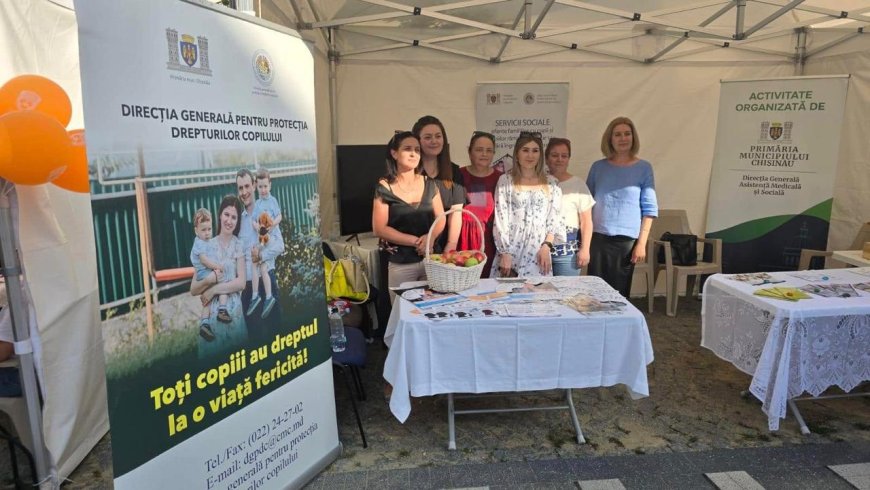 Direcția Generală pentru Protecția Drepturilor Copilului vă așteaptă la cort pe strada pietonală Eugen Doga timp de 3 zile, în cadrul Festivalului - „Te salut, Chișinău!”