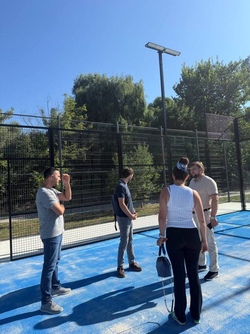 Întrunirea de astăzi cu dl Mihai Burciu, președintele Federației Naționale de Padel din Republica Moldova.