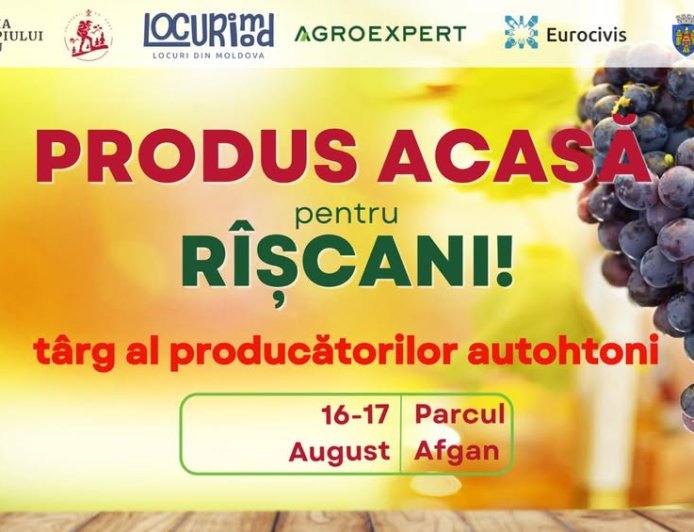 Târgul „PRODUS ACASA pentru RÎȘCANI” revine în sectorul Rîșcani al Capitalei!