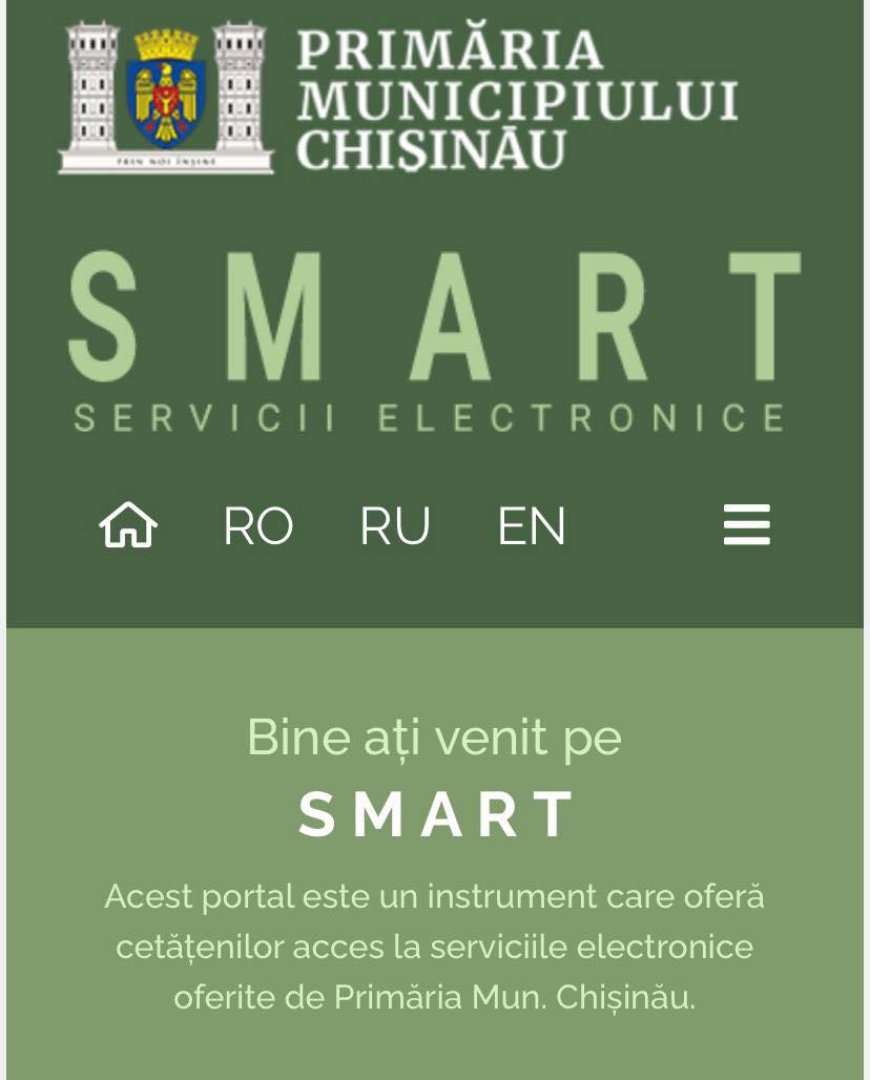 Portalul SMART – soluția dumneavoastră pentru servicii online în Chișinău.