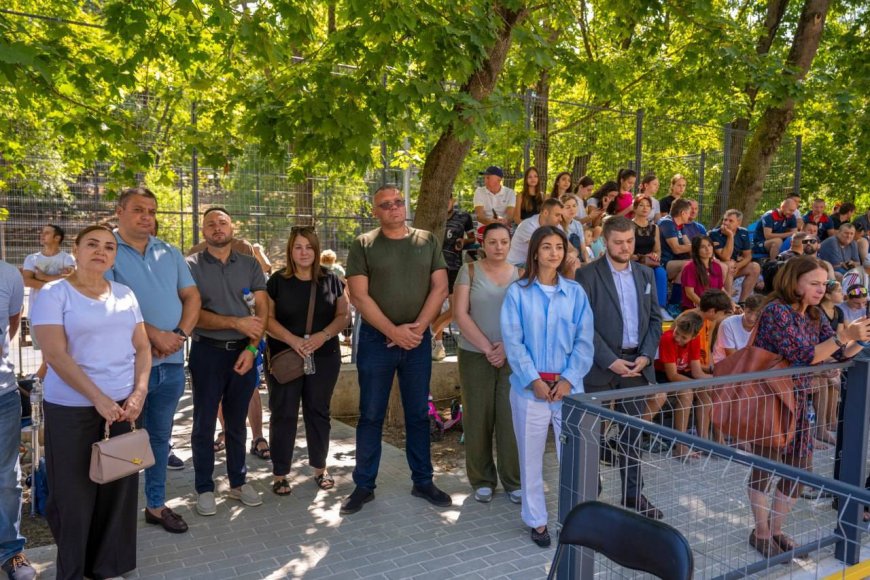 Inaugurarea terenurilor de sport multifuncționale din Pădurea -Parc "Dumitru Rîșcanu "
