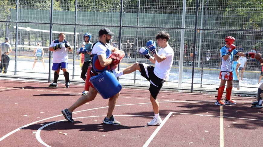 Inaugurarea terenurilor de sport multifuncționale din Pădurea -Parc "Dumitru Rîșcanu "