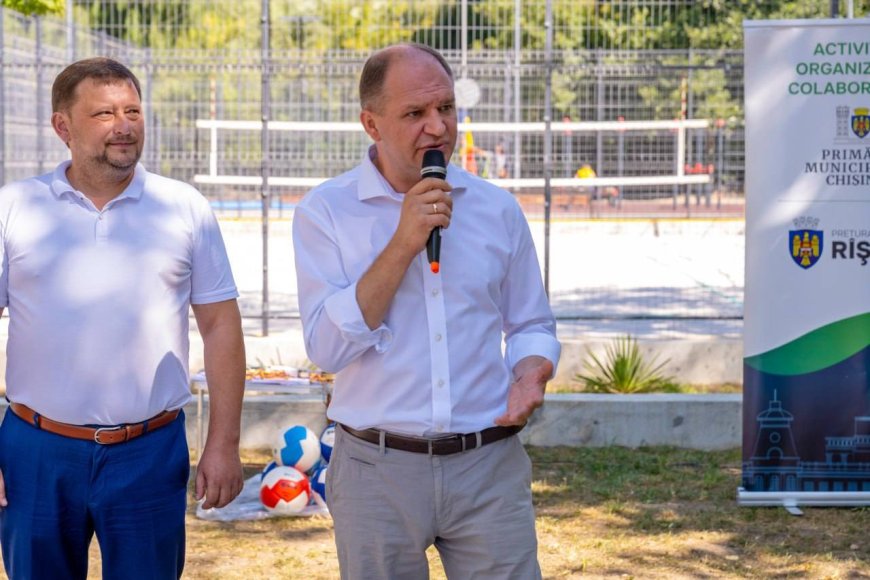 Inaugurarea terenurilor de sport multifuncționale din Pădurea -Parc "Dumitru Rîșcanu "