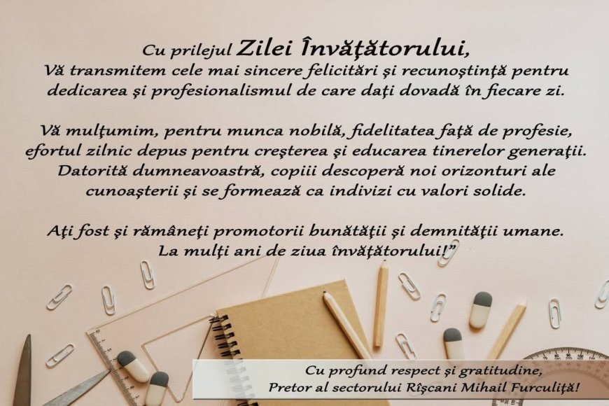 Sincere felicitări cu ocazia Zilei Internaționale a Profesorului⚘️