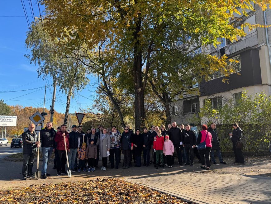 O nouă acțiune de plantare în sectorul Rîșcani.