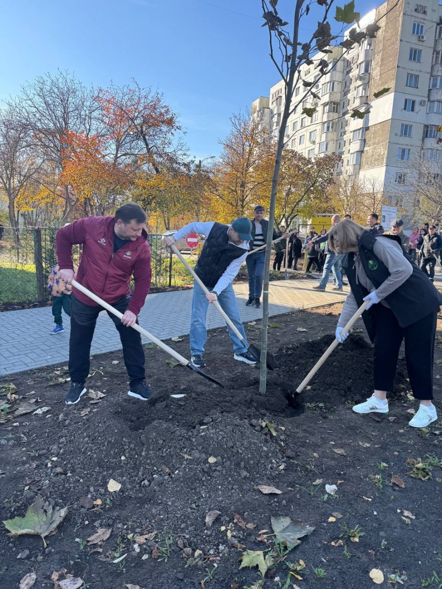 O nouă acțiune de plantare în sectorul Rîșcani.