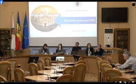 Consultări publice ale proiectelor de decizii „Cu privire la aprobarea și punerea în aplicare a taxelor locale pentru anul 2026" și „Cu privire la aprobarea bugetului municipal Chișinău pentru anul 2026”