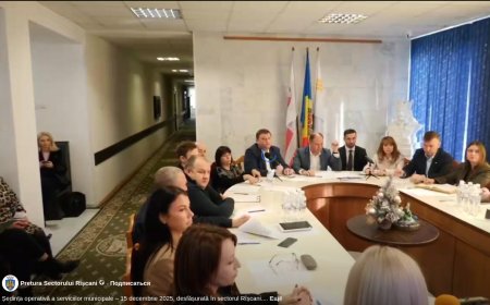 Ședința operativă a serviciilor municipale – 15 decembrie 2025, desfășurată în sectorul Rîșcani.     Raportor: Șefa Dire...