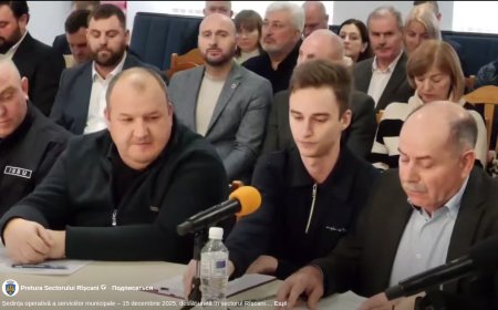 Ședința operativă a serviciilor municipale – 15 decembrie 2025, desfășurată în sectorul Rîșcani. Raportor: Șef al Întrep...
